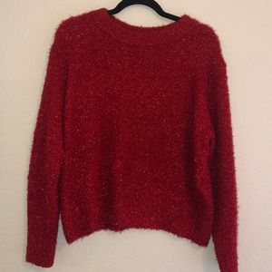H&M: Red Tinsel Sweater